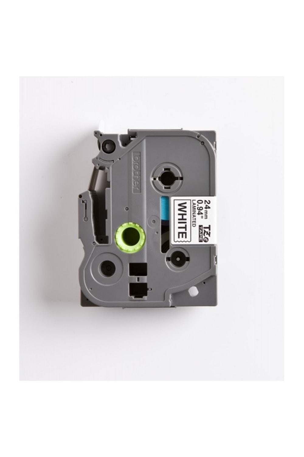 Brother Tze-251 24 Mm Beyaz Üzeri Siyah Laminasyonlu Etiket