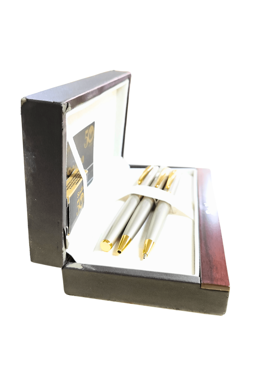 Scrikss Honour 38 Üçlü Takım Saten Altın Kalem Seti | Tükenmez & Dolma & Versatil Kalem