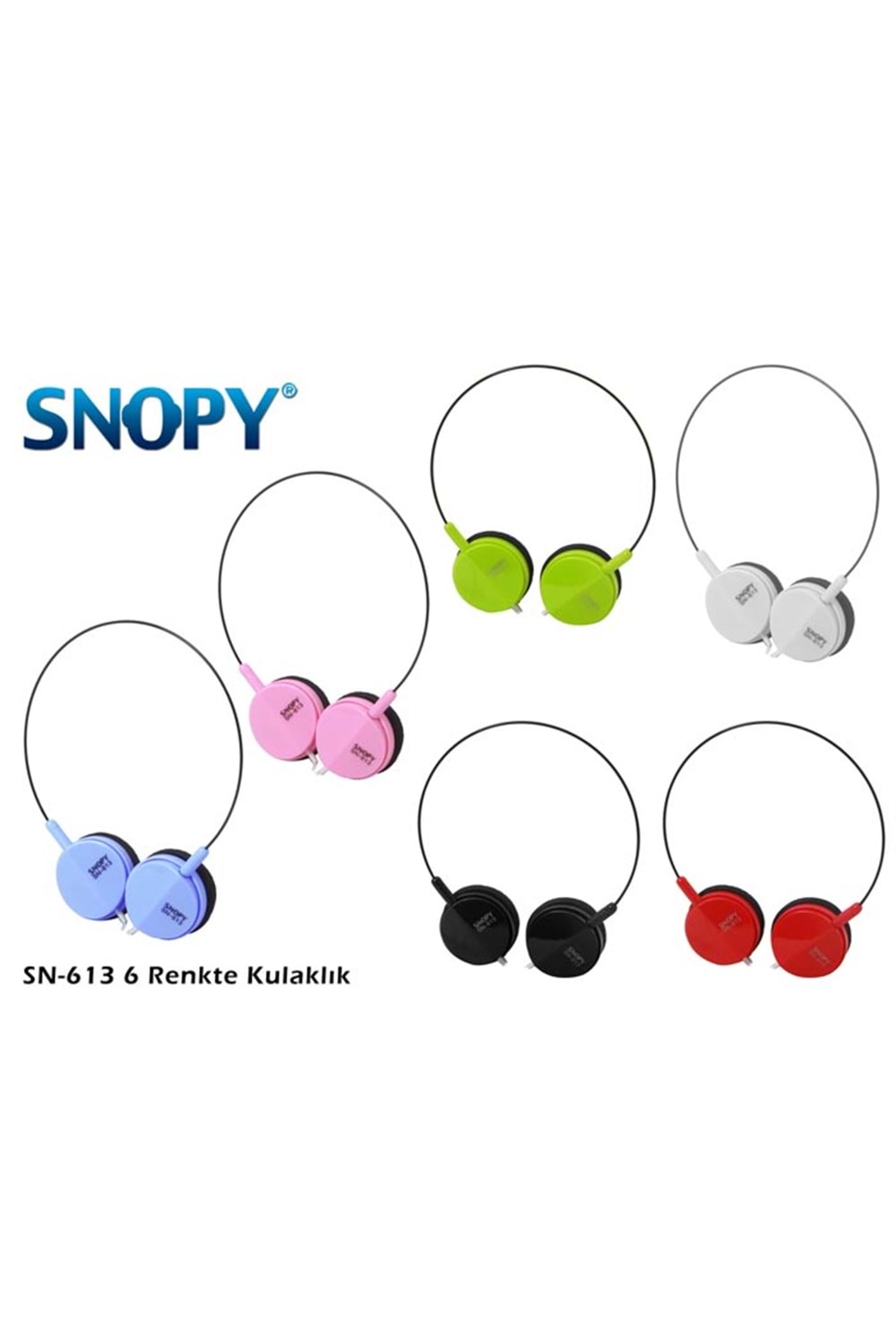Snopy Sn-613 Baş Üstü Kulaklık Kırmızı
