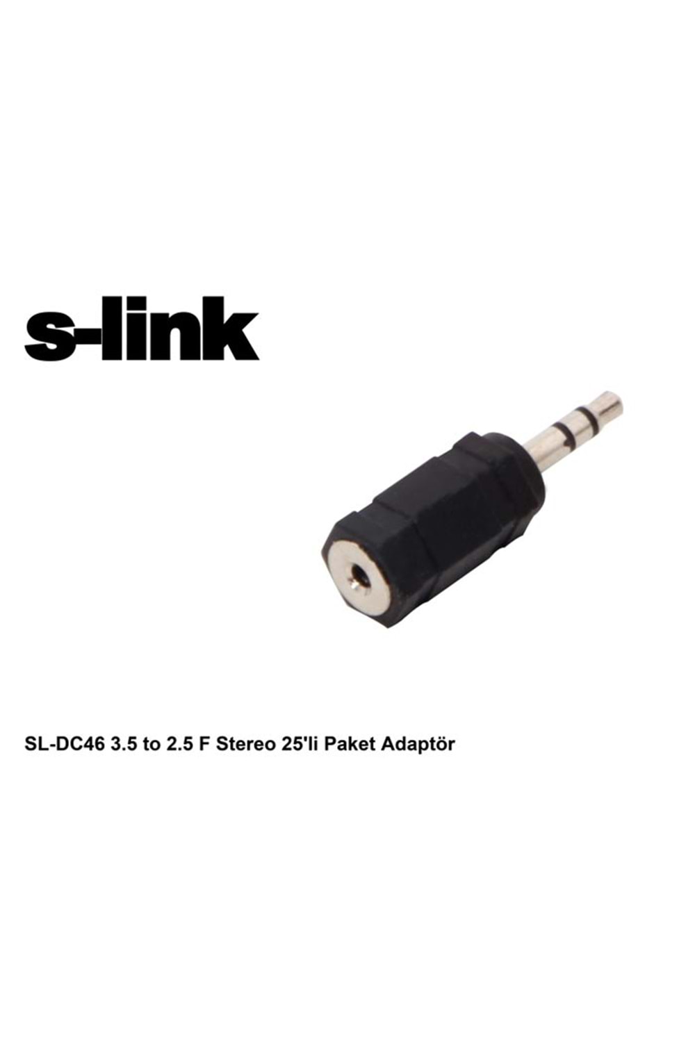 S-link Sl-dc46 3.5 M To 2.5 F Stereo Çevirici