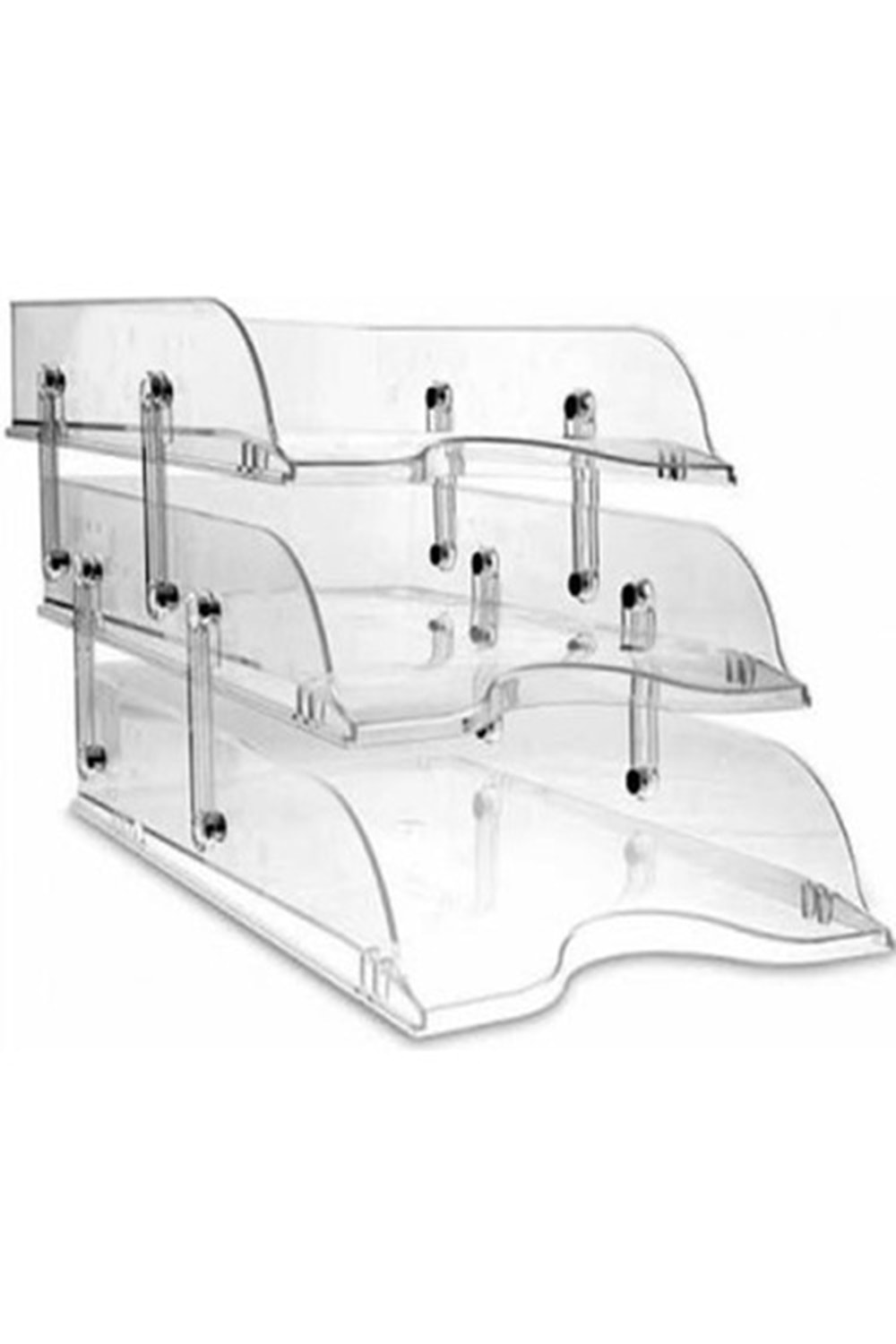 Cassa 3 Lü Evrak Rafı Hareketli Şeffaf 8808