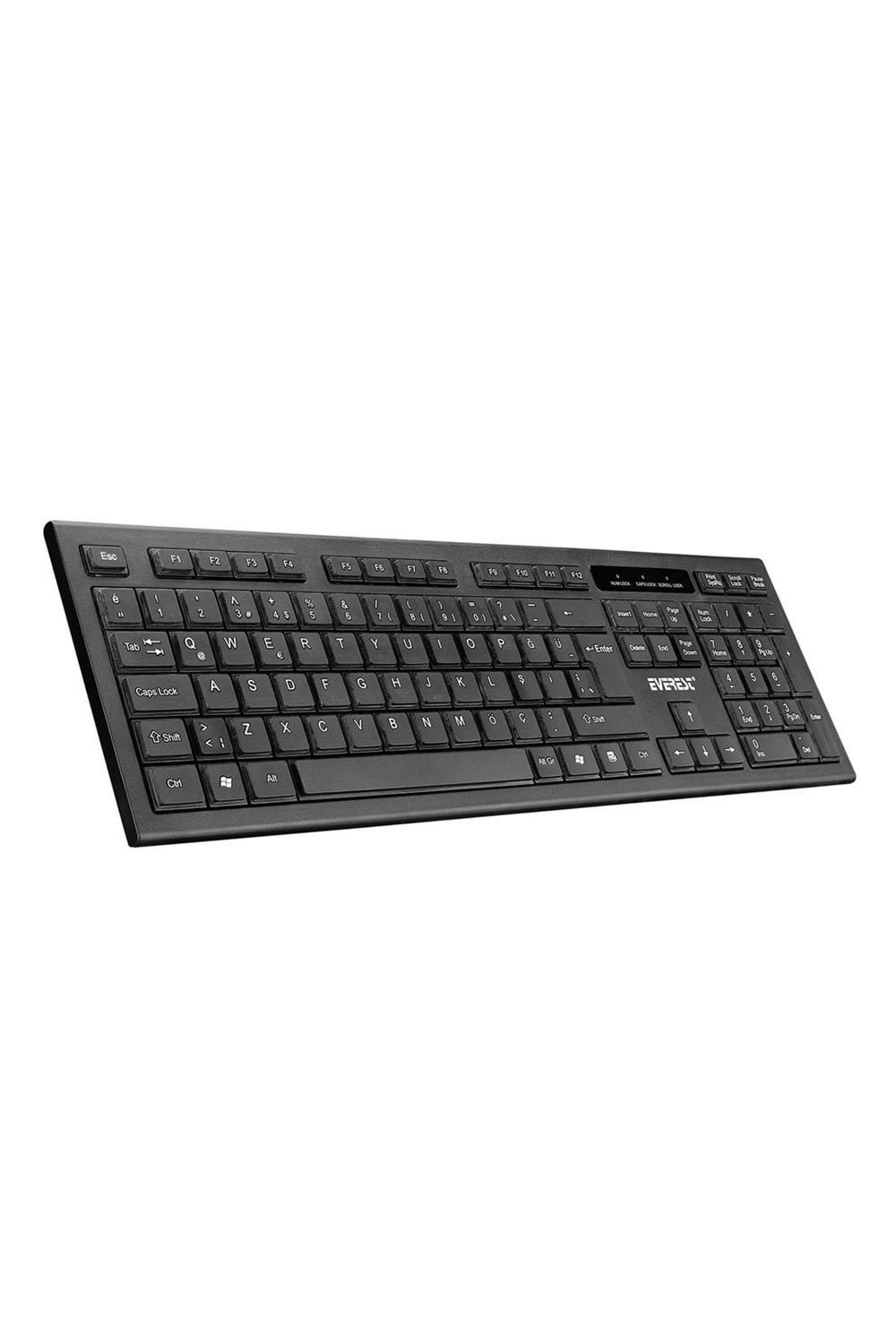 Everest Km-6121 Siyah Kablosuz Q Slim Klavye + Mouse Set