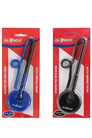 Globox Tükenmez Kalem Zincirli Siyah | 1035