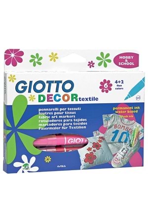 Giotto Keçeli Boya Kalemi Tekstil 6 Renk 494800
