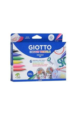 Giotto Keçeli Boya Kalemi Tekstil 6 Renk 494800
