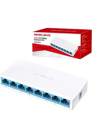 Mercusys Ms108 8 Port 10/100 Mbps Desktop Switch