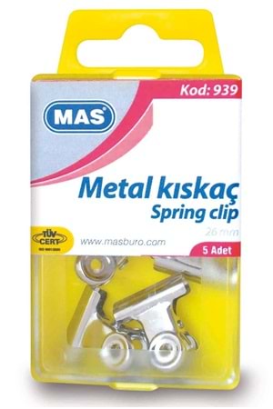 Mas Metal Kıskaç Kristal Kutu 26 Mm | 939