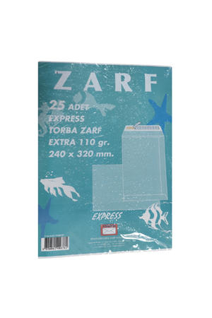 Zarf Yener Extra 240 X 320 110 Gr Zarf Beyaz 25'li Paket