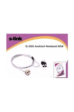 S-link Anahtarlı Notebook Kilidi 1.8m | Sl-s201