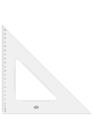 Hatas Öğrenci Gönyesi 45 Derece Plastik 32 Cm 0800