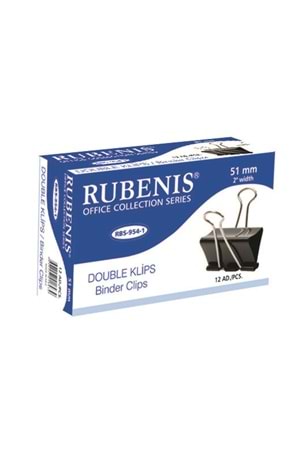 Rubenis 51 Mm. Double Klips Metal Kıskaç