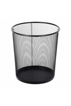 Mimaks Çöp Kovası Metal Tam Perforeli Siyah D-3