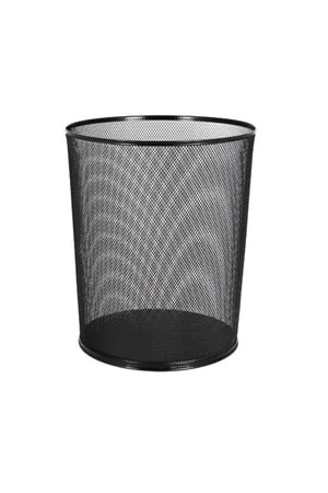Mimaks Çöp Kovası Metal Tam Perforeli Siyah D-3