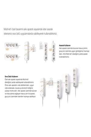 Viko Multi-let Vm55 5li 5mt Topraklı Kablolu (90113505)