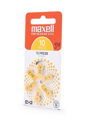Maxell Pr536 (10) 1.4v Düğme Kulaklık Pili 6’lı Paket