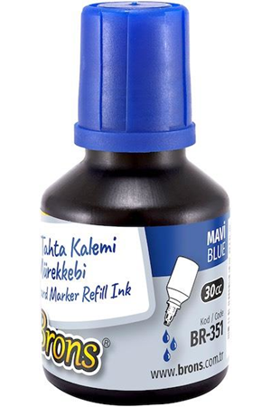 Brons Tahta Kalem Mürekkebi 30 Cc Mavi Br-351