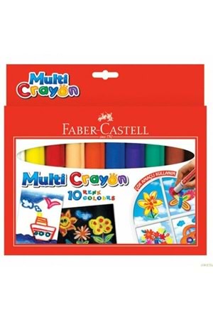 Faber Castell Multi Crayon Pastel Boya 10 Renk 112010