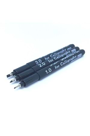 Snowman Kaligrafi Kalemi Kesik Uçlu 1.0 Mm Siyah Ft700