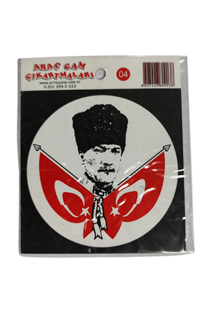 Araç Cam Çıkartma 4 (atatürk Ve Bayraklar)