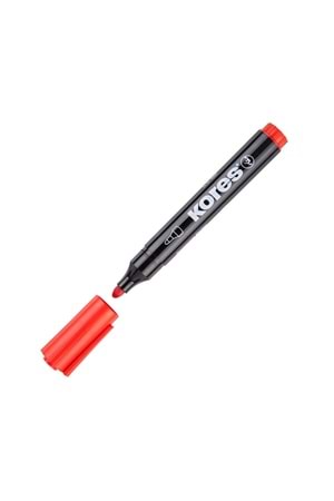 Kores K-marker Permanent Xp1, Round Tip Red Yuvarlak Uç