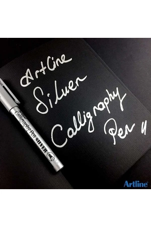 Artline Kaligrafi Kalemi Kesik Uçlu 2.5 Mm Gümüş Ek993xf