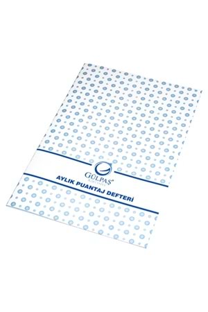 Gülpaş Aylık Puantaj Defteri Orta 12 Yp 127