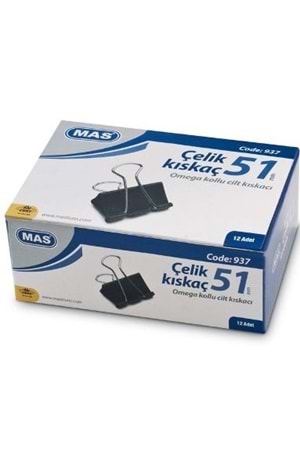 Mas Kıskaç (klips) Omega Çelik 51 Mm 12'li | 937