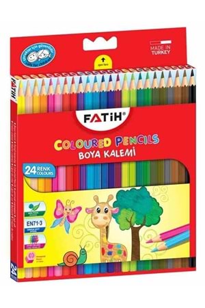 Fatih Kuru Boya Karton Kutu Tam Boy 24 Lü 33225