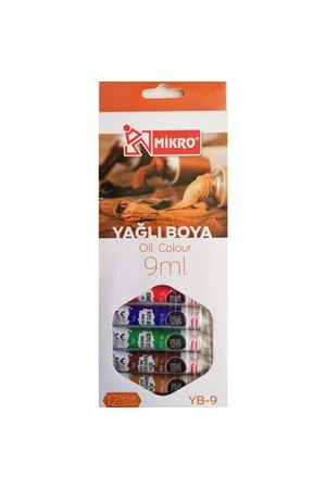 Mikro Yağlı Boya 12 Renk 9 Ml