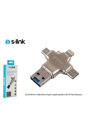 S-link Sl-ta35m 4 İn 1 Usb-micro +type-c +microsd Okuyucu