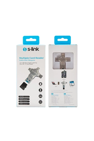 S-link Sl-ta35m 4 İn 1 Usb-micro +type-c +microsd Okuyucu