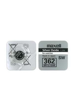 Maxell Sr-721 Sw / 362 Pil 1.55v Silver Oxide