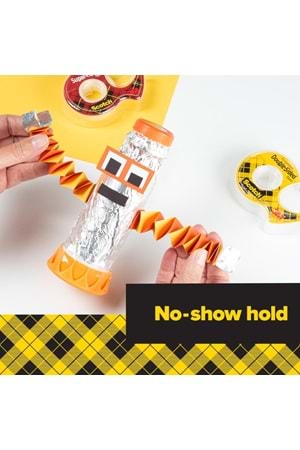 Scotch Dispenserli Çift Taraflı Astarsız Bant, Dar Genişlik, Tutma İçin Tasarlanmış, 1.28 X 250 İnç (136)