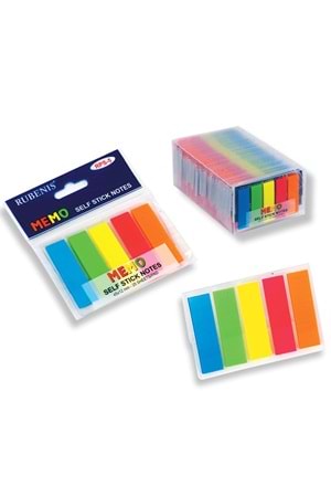 Rubenis Yapışkanlı Film Ayraç Not Kağıdı 45x12 Mm | Rps-5