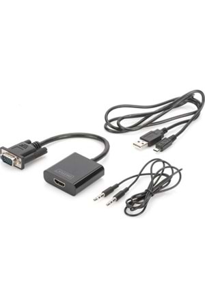 Digitus Da-70473 Vga-hdmı + Ses 3.5mm Jak Full Hd Çevirici
