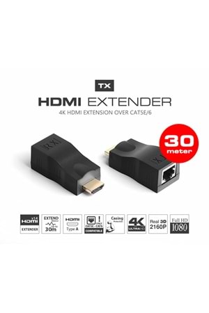 Hd Tx Txhde301 E301 30m Cat-5e / 6 Cable Hdmı Extender