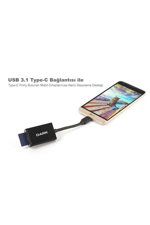 Dark Dk-ac-ucr310 Usb3.1 Type-c Harici Çoklu Kart Okuyucu
