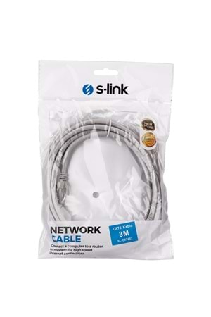 S-link Sl-cat603 Cat6 3mt Gri Utp Patch Kablo
