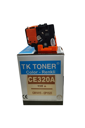 Tk Toner | Hp 128a - Ce320a Siyah Muadil Toner 1,300 Sayfa Cp1525 Cp1525n