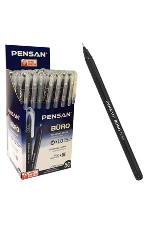 Pensan Tükenmez Kalem Büro 1.0 Mm Siyah 50 Li 2270