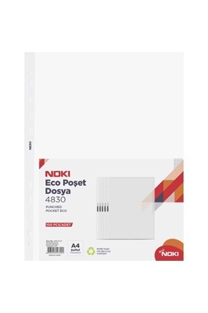 Noki Poşet Dosya Ekonomik 100 Lü A4 4830-eco