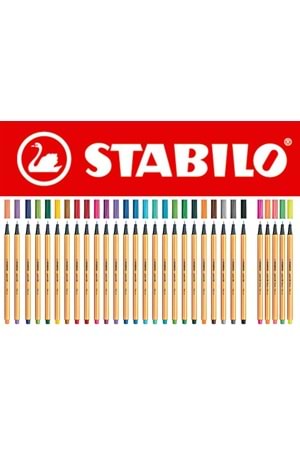 Stabilo Keçe Uçlu İnce Kalem 88 Point 0.4 Mm Elma Yeşii 88/33