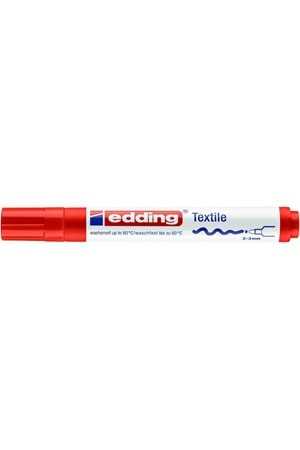 Edding T-shırt Kalemi Yuvarlak Uçlu 2-3 Mm Kırmızı 4500