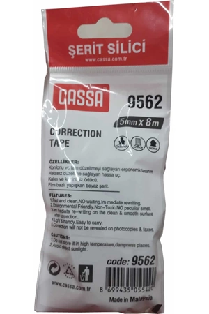 Cassa Şerit Silici Daksil 5 Mm X8 Mt 9562