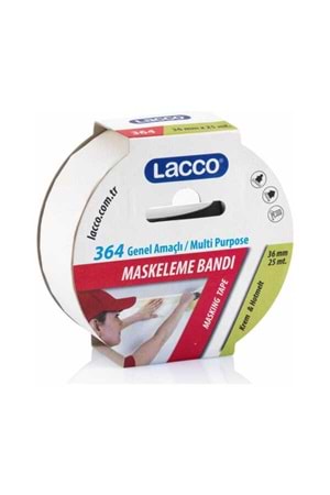 Lacco Maskeleme Bandı 36mmx25m 364