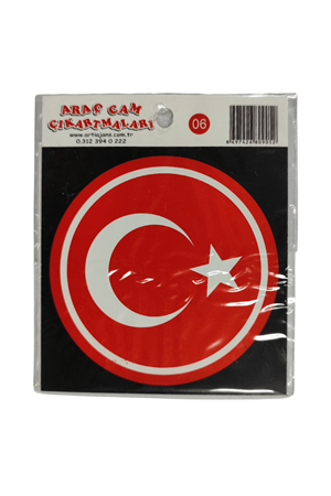 Araç Cam Çıkartma 6 (yuvarlak Bayrak)