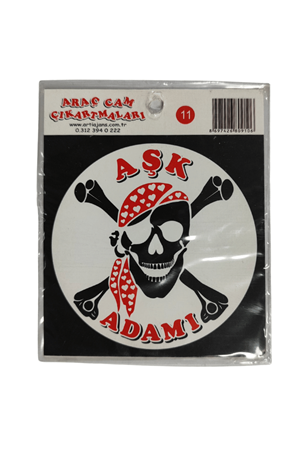 Araç Cam Çıkartma 11 (yuvarlak Kafa Tası 