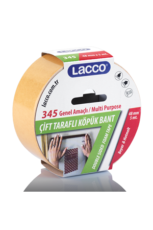 Lacco Çift Taraflı Köpük Bant 48mmx5m | 345