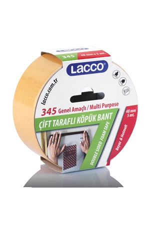 Lacco Çift Taraflı Köpük Bant 48mmx5m | 345