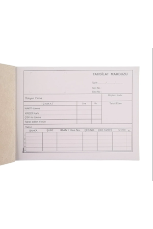Dilman Tahsilat Makbuzu Otokopili 2n 2-50 4015